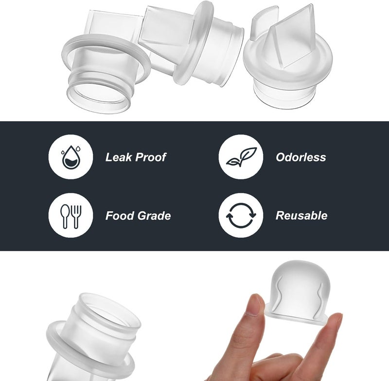 VANEST 6pack Duckbill Valves and 2pack Silicone Diaphragm Compatible with BabyBuddha, Zomee Z1/Z2 and Motif Medical Twist Breast Pumps Replacement Pump Parts/Accessories Breast Pump Accessories BPA Free - Image 5
